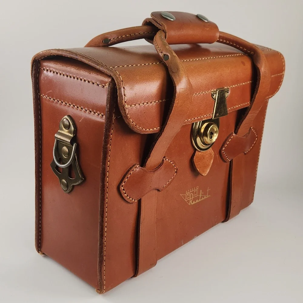COPY - Perrin Leather David White STEREO REALIST Camera Carry Case, 1960s Vinta… - Picture 4 of 17